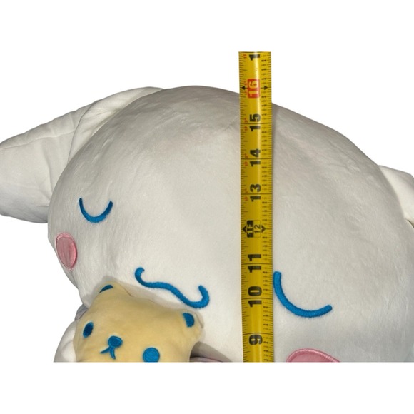 18" Sanrio Hello Kitty‎ And Friends Sleeping Cinnamon Roll With Teddy Bear Plush - Picture 5 of 6